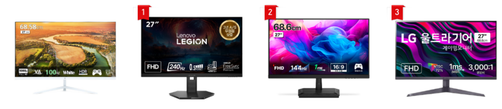 쿠팡 27인치 FHD 가성비 모니터 추천